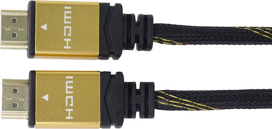PremiumCord HDMI 1.4 High Speed 1080p 120Hz Cable HDMI male - HDMI male 10m Μαύρο
