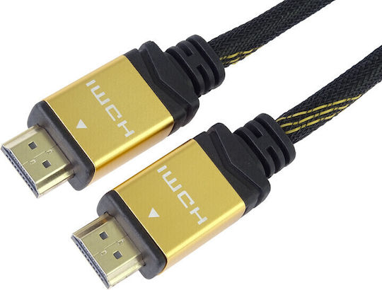 PremiumCord HDMI 1.4 High Speed 1080p 120Hz Cable HDMI male - HDMI male 10m Μαύρο
