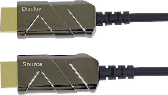 PremiumCord HDMI 2.1 Ultra High Speed 48Gbps 4K 120Hz HDR VRR Cable HDMI male - HDMI male 20m Μαύρο