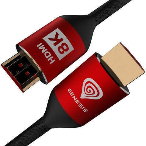 Genesis HDMI 2.1 Ultra High Speed 48Gbps 4K 120Hz HDR VRR Cable HDMI Male - HDMI Male 3m Red