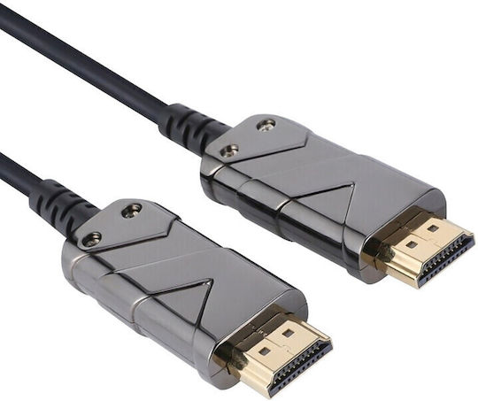 PremiumCord HDMI 2.1 Ultra High Speed 48Gbps 4K 120Hz HDR VRR Cable HDMI male - HDMI male 20m Μαύρο