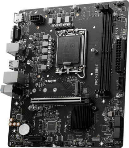 MSI PRO H610M-E Motherboard Micro ATX με Intel 1700 Socket 7D48-019R