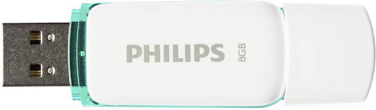 Philips Snow Edition 8ГБ USB 2.0 Стик Зелен