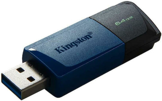 Kingston Datatraveler Exodia M 64GB USB 3.2 Stick Μαύρο