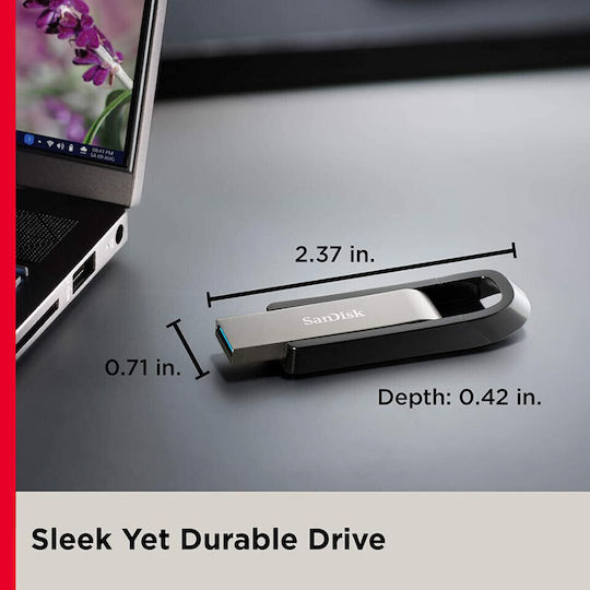 Sandisk Extreme Go 64GB USB 3.2 Stick Γκρι