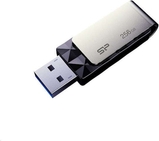 Silicon Power Blaze B30 256GB USB 3.0 Stick Μαύρο