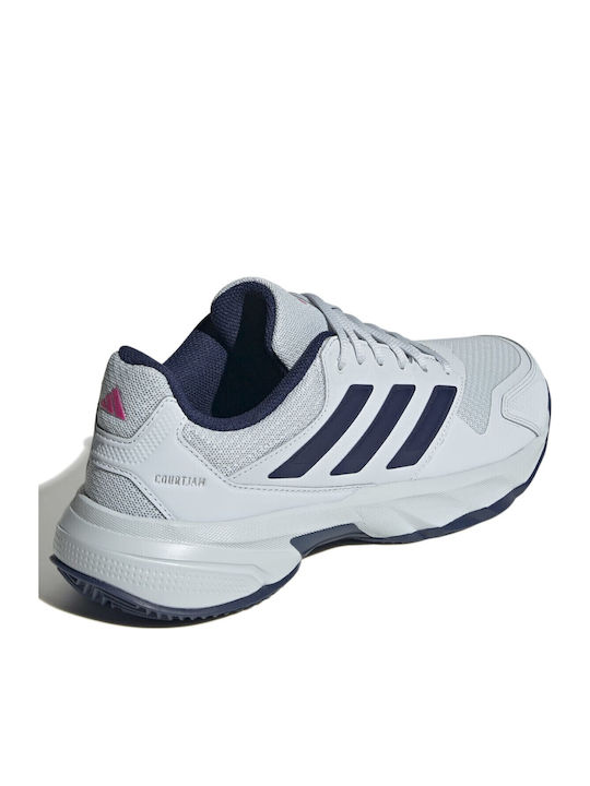 adidas Courtjam Control 3 Ανδρικά Παπούτσια Τένις για Χωμάτινα Γήπεδα Μπλε