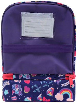 Must Yummy Isothermal Food Case 7lt Purple Unicorns L22 x W16 x H28cm