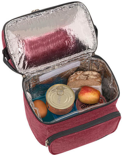 Polo Double Cooler Schulische Isothermische Rucksack-Lunch-Tasche 9Es Schwarz 25 x 19 x 29cm