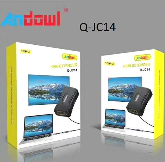 Andowl Q-JC14 Converter HDMI female to HDMI female 1pcs