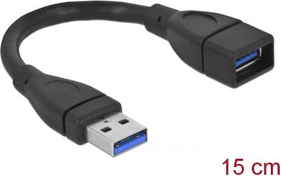 DeLock Μετατροπέας USB-A male σε USB-A female (82776)