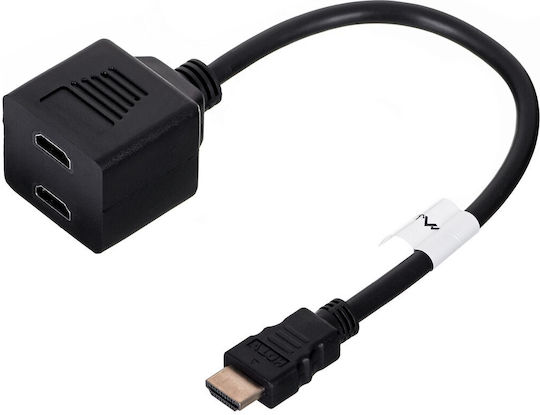 Lanberg Converter HDMI male to HDMI female 1pcs AD-0019-BK
