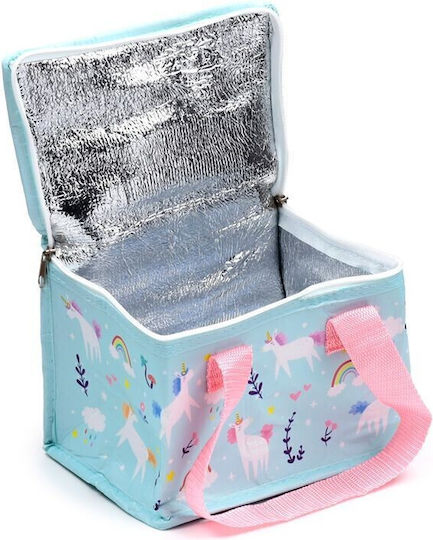Puckator Unicorn Magic School Insulated Hand Lunch Bag 4lt Turquoise Unicorns 20 x 13 x 17cm