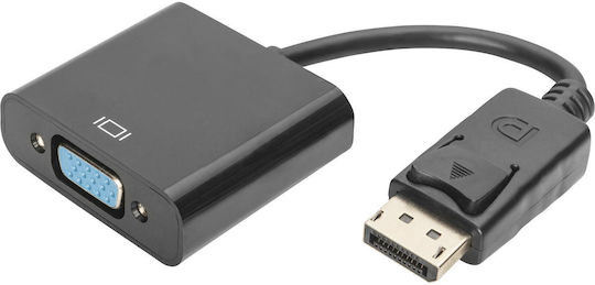 Digitus Μετατροπέας DisplayPort male σε VGA female 1τμχ AK-340410-001-S