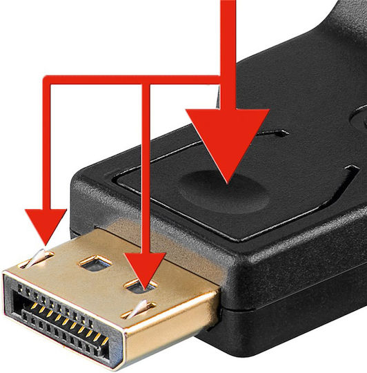 Goobay DisplayPort Männlich Zu VGA Weiblich Gold 1Stück 63489