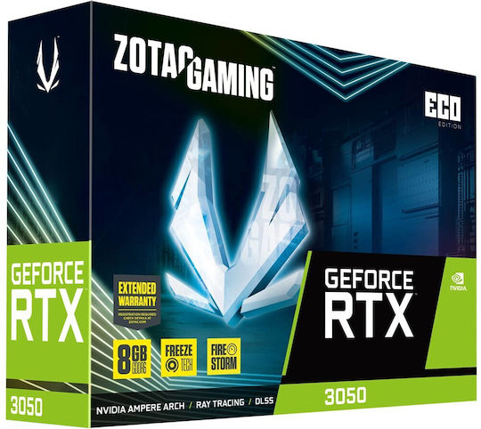 Zotac GeForce RTX 3050 8GB GDDR6 ECO Κάρτα Γραφικών