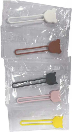 Hurtel Silicone Cable Reel Clipsuri de Organizare a Cablurilor 1buc Gri