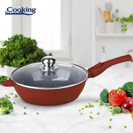 Heinner Calabria Pan Made of Cast Aluminum with Lid with Ceramic Coating 26cm