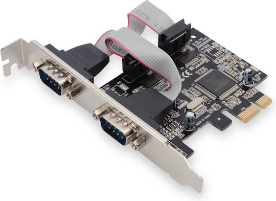 Aten Κάρτα PCIe σε 2 θύρες RS232 DB9 Serial