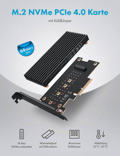 Graugear Κάρτα PCI σε 1 θύρα M.2