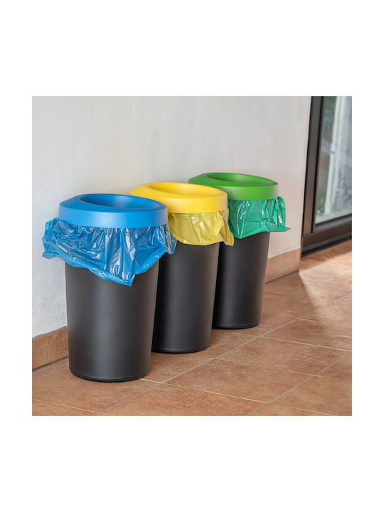 Kadax Coș de Reciclare Plastic Negru 25lt 3buc