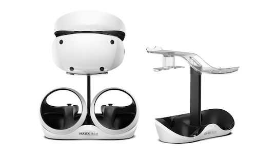 Maxx Tech Ps5 Psvr2 Controller-Ladestation 2 Controller mit LED-Beleuchtung Weiß