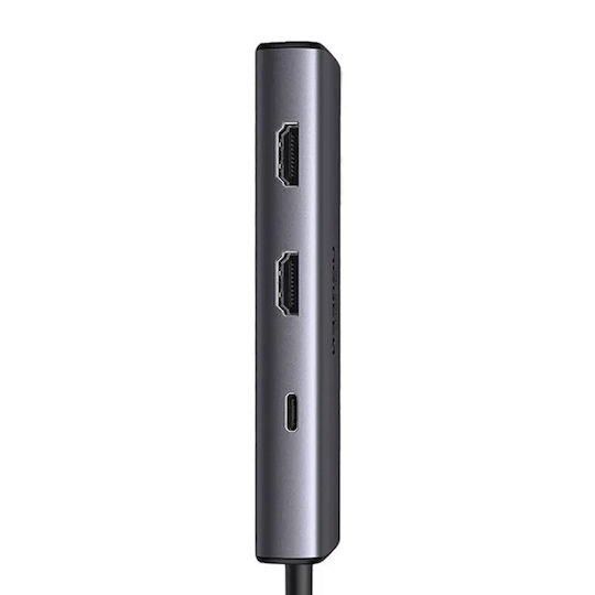 Ugreen Cm498 USB-C / USB-A Docking Station with 4K PD Silver
