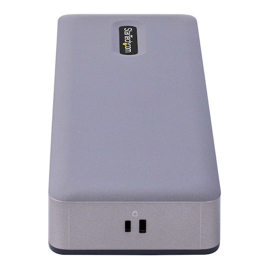 StarTech USB-C Docking Station με HDMI/DisplayPort 4K PD Ethernet και σύνδεση 3 Οθονών Ασημί (DK31C3MNCRUE)
