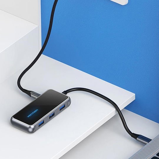 Vention USB-C Docking Station with HDMI 4K PD Ethernet Gray (TFBHB)