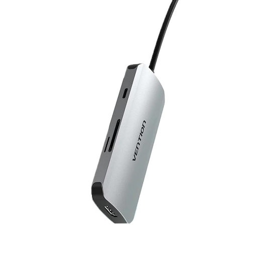 Vention USB-C Stație de andocare cu 4K PD Ethernet Gri (TOJHB)