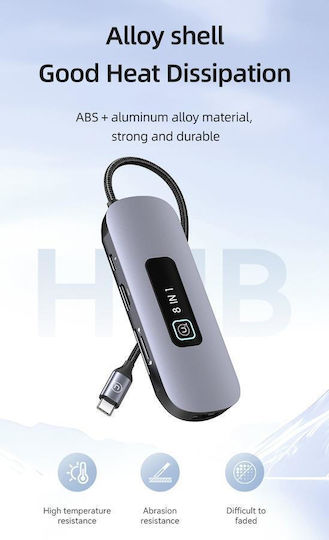 Usams US-SJ643 USB-C Docking Station με 4K PD Ethernet