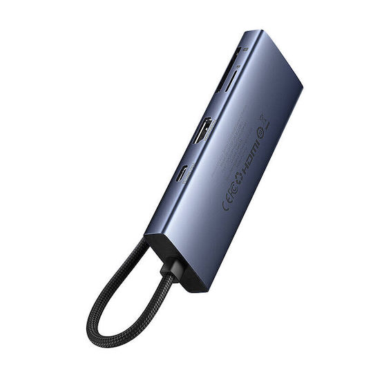 Baseus 7in1 UltraJoy USB-C Docking Station with HDMI 4K PD Gray