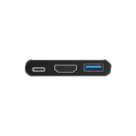 Conceptronic USB-C Docking Station με HDMI 4K PD Γκρι (DONN18G)