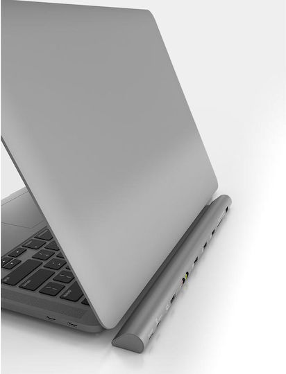 TerraTec Connect C6 USB-C / USB-A Docking Station mit 4K PD Ethernet Gray
