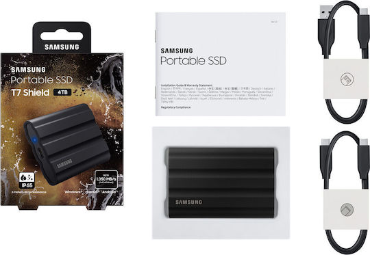 Samsung T7 Shield USB-C External 2.5" SSD 4TB Black