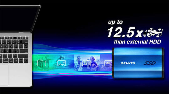 Adata SE880 USB 3.2 Εξωτερικός SSD 1TB 2.5" Μπλε