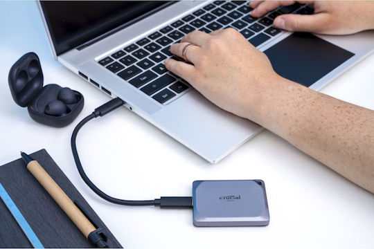 Crucial X9 Pro USB-C External SSD 2TB 2.5" Gray