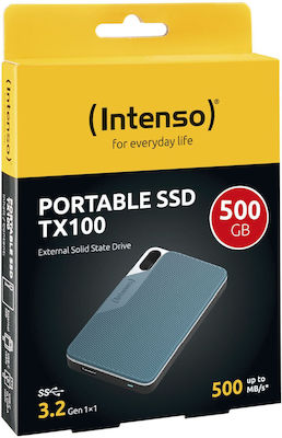 Intenso TX100 USB 3.2 Εξωτερικός SSD 500GB 2.5" Μπλε