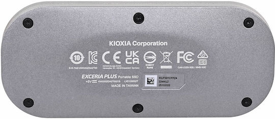 Kioxia Exceria Plus USB-C Външен SSD 2.0TB 2.5" Сив