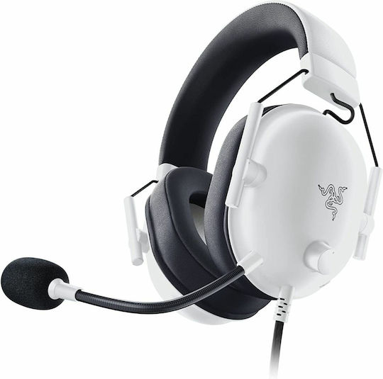Razer BlackShark V2 X Over Ear Gaming Headset με σύνδεση 3.5mm Λευκό for Nintendo Switch / Nintendo Switch 2 / PC / PS4 / PS5 / XBOX