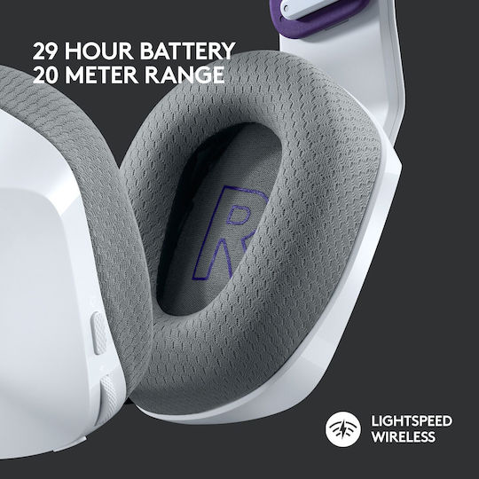 Logitech G733 Wireless Over Ear Gaming Headset with Connection USB White