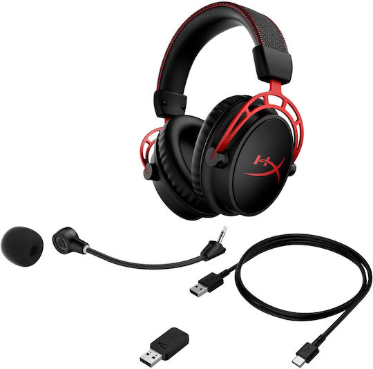 HyperX Cloud Alpha Wireless Over Ear Gaming Headset with USB Connectivity Black/Red