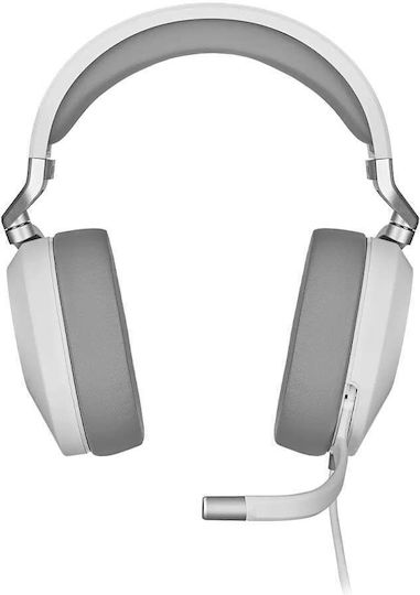 Corsair HS65 Surround Over Ear Gaming Headset with Connection 3.5mm White