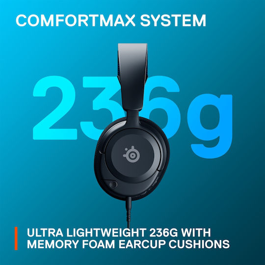 SteelSeries Arctis Nova 1P Over Ear Gaming Headset με σύνδεση 3.5mm