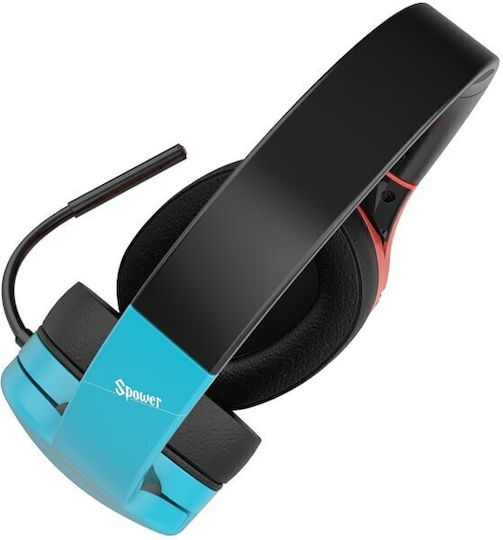 Sades Sower Over Ear Gaming Headset with Connection 3.5mm Blue / Black