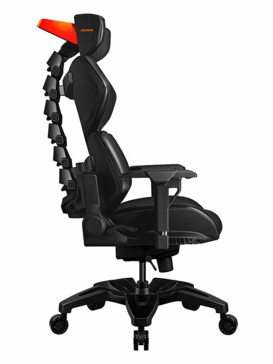 Cougar Terminator Καρέκλα Gaming Δερματίνης με Ρυθμιζόμενα Μπράτσα Black / Orange