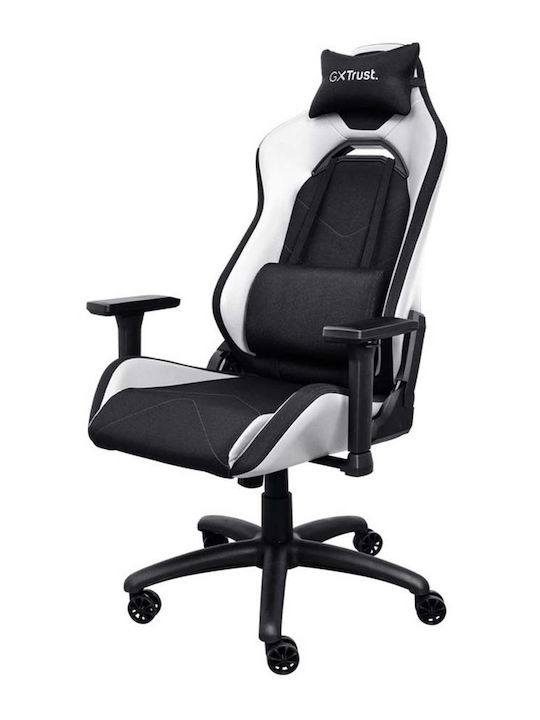 Trust Gxt 714 Fabric Gaming Chair with Adjustable Arms Black / White