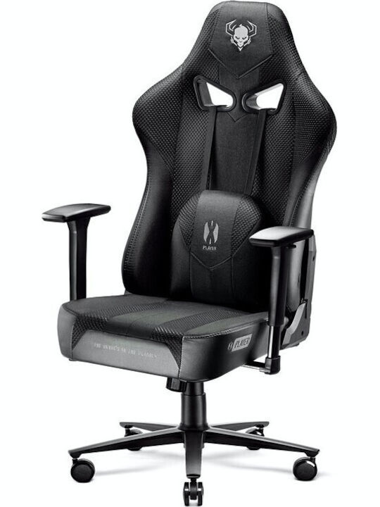 Diablo X-Player 2.0 King Size Καρέκλα Gaming Δερματίνης με Ρυθμιζόμενα Μπράτσα Black/Black