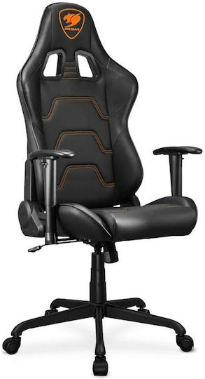 Cougar Armor Elite Artificial Leather Gaming Chair with Adjustable Arms Black