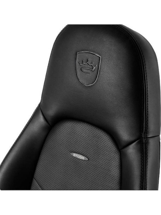 Noblechairs Icon Καρέκλα Gaming Δερματίνης με Ρυθμιζόμενα Μπράτσα Μαύρη